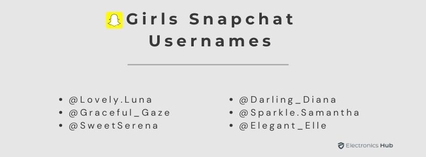 Girls Snapchat Usernames