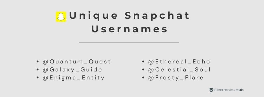 Unique Snapchat Usernames