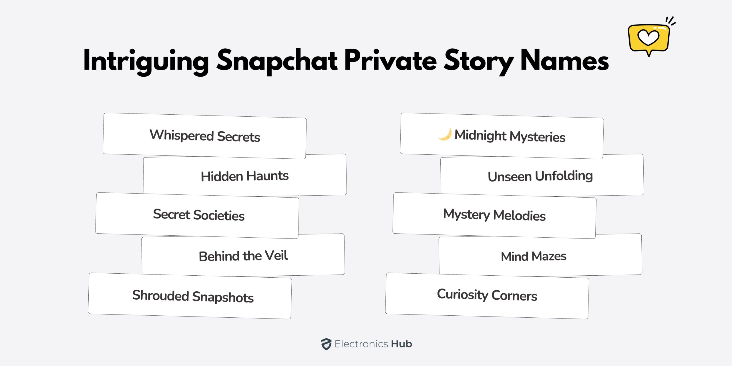 Intriguing Snapchat Private Story Names
