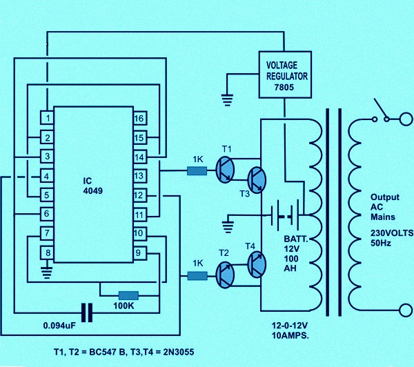 Circuit Diagram Of Solar Inverter For Home How Solar Inverter Works