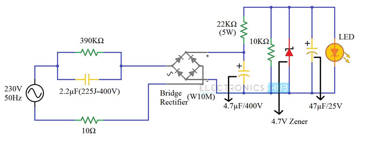 led flashlight driver circuit schematic