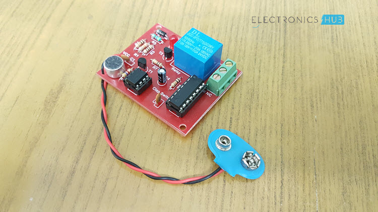 Clap On Clap Off Switch Circuit Diagram using 555 timer IC