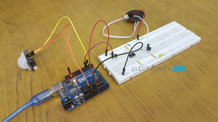 PIR Sensor based Security Alarm System using Arduino Image 2