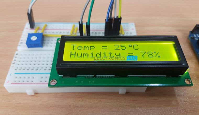 DHT11 Humidity and Temperature Sensor on Arduino with LCD - 62