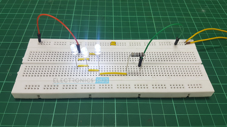 Simple Circuits: LED, Series LEDs and Parallel