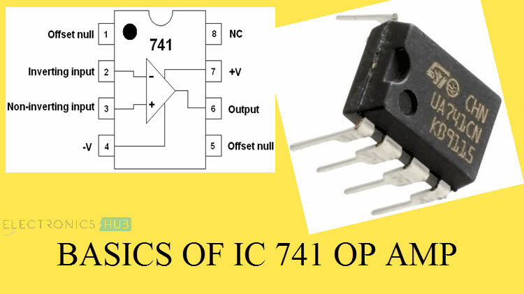 Ic 741 Op Amp Basics Characteristics Pin Configuration Applications