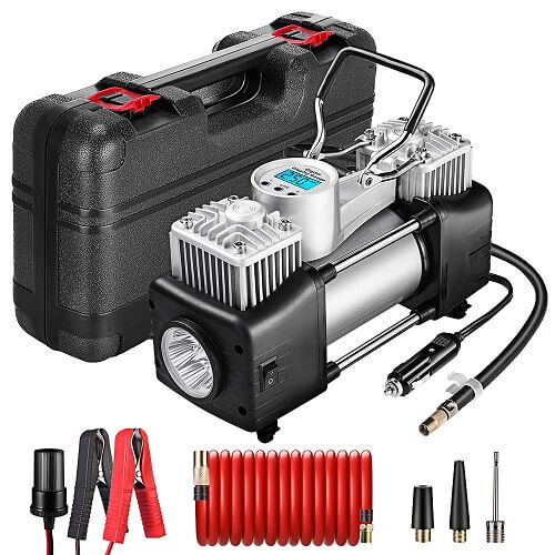 portable air compressor for truck tires