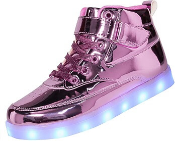 LV Butterfly Kids LED Light Up Low-Top Shoes, White Non-slip Sneaker,  Casual Shiny Star Comfortable Flashing Children's Shoes light weight 