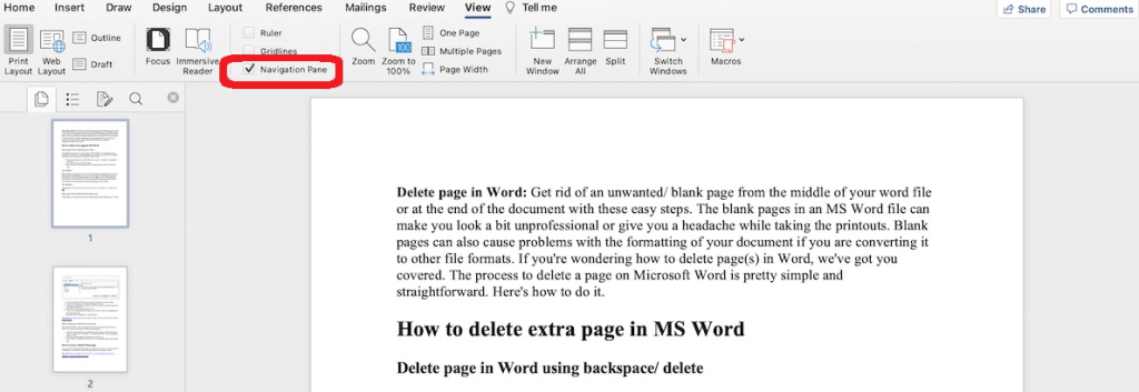 How To Delete Page In MS Word - 65