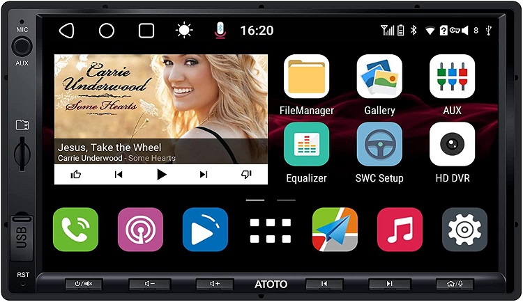 AWESAFE Car Radio with Navigation System, Supports DAB+ Bluetooth CD DVD  RDS Radio 2 DIN 7 Inch Screen: : Electronics & Photo
