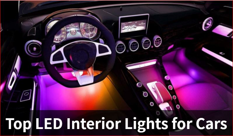 Winzwon Car Led Lights Interior 4 Pcs 48 Led Strip Light For Car With Usb  Port A