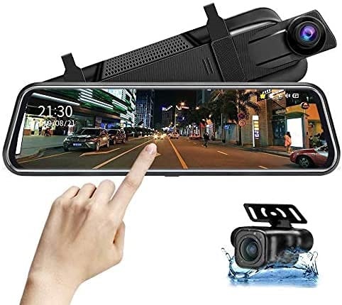4K Mirror Dash Cam Front And Rear, Rearview Mirror Camera For Cars & Trucks  With 11 IPS Touch Screen, Backup Camera With Type-C, Starvis Sensor