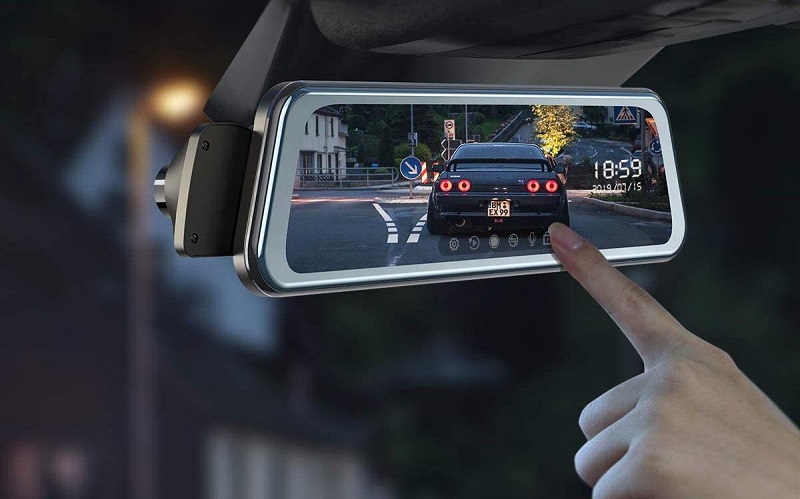 Smart Car Mirror Dash Cam - Live Video Car Mirror Dash Cam and