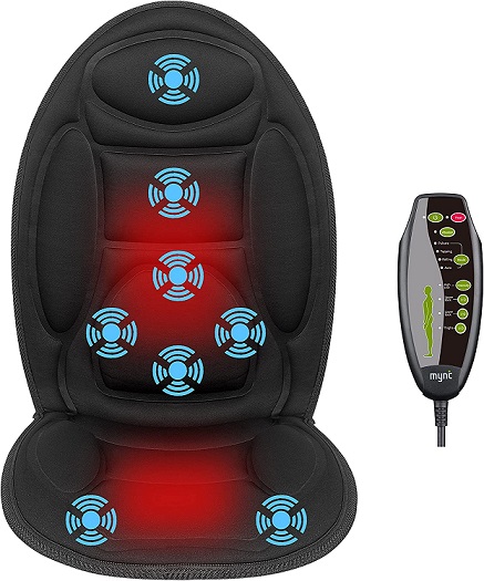 Mynt Vibration Back Massager with Heat:Car Chair Massage Cushion