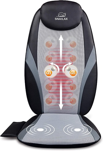 Snailax 6 Motor Vibrating Seat Cushion with Heat & Vibration Massager