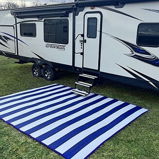 5 Best RV Patio Mats of 2022 (from actual RV owners!) – The Crazy Outdoor  Mama