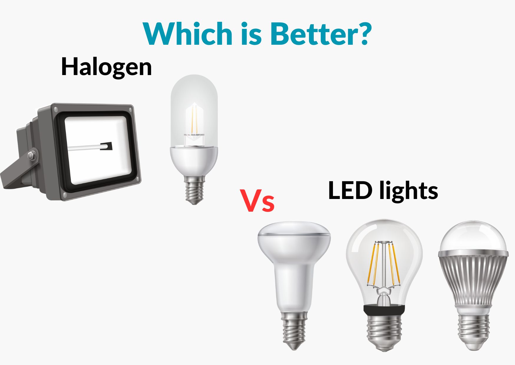 Halogen Vs LED lights - Which is Better? - ElectronicsHub