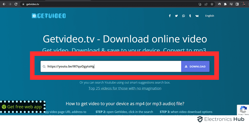 Downloader de vídeo online - baixar vídeo