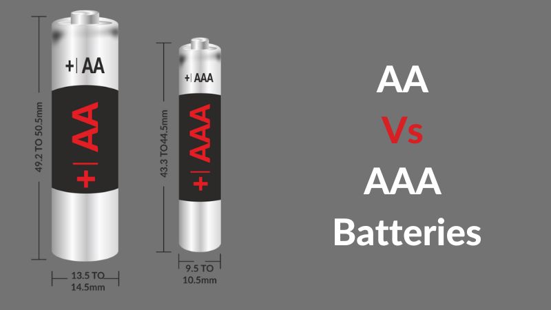 Differences Between AA And AAA Battery-use, Size, Capacity, MAh