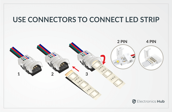 How to Connect Multiple LED Strip Lights Together？