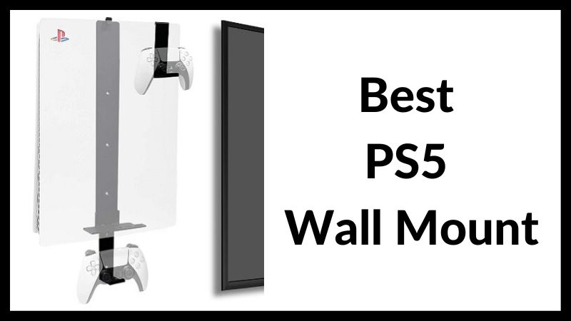 For PS5 Slim Console Wall Mount Bracket Headset Remote Wall