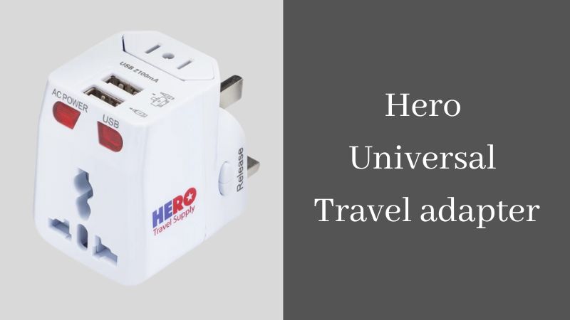 HERO Universal Travel Adapter with 2 USB Ports – HERO Travel Supply