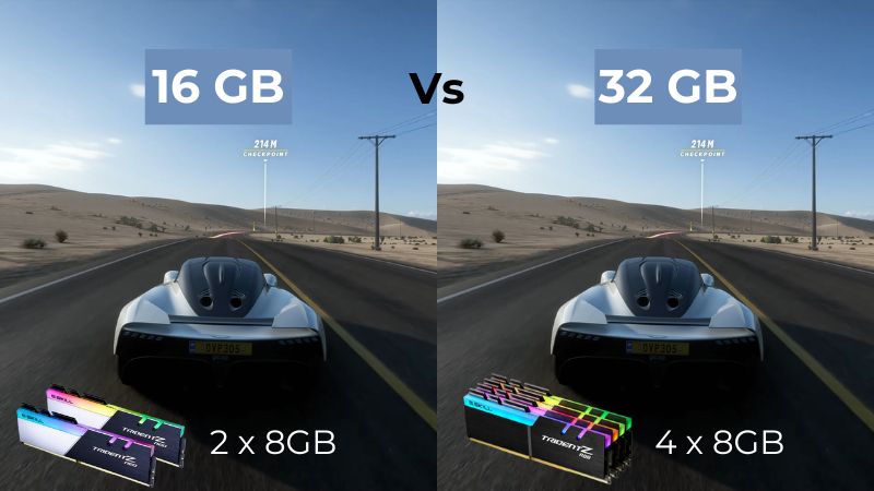 8GB vs 16GB RAM Gaming Performance 