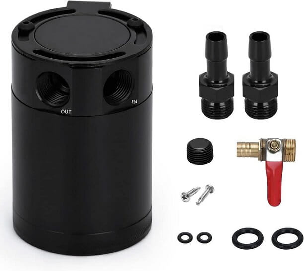 Works Racing Oil Catch Tank with Mini Filter (S) – Works