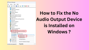 How to fix no audio output device featured image