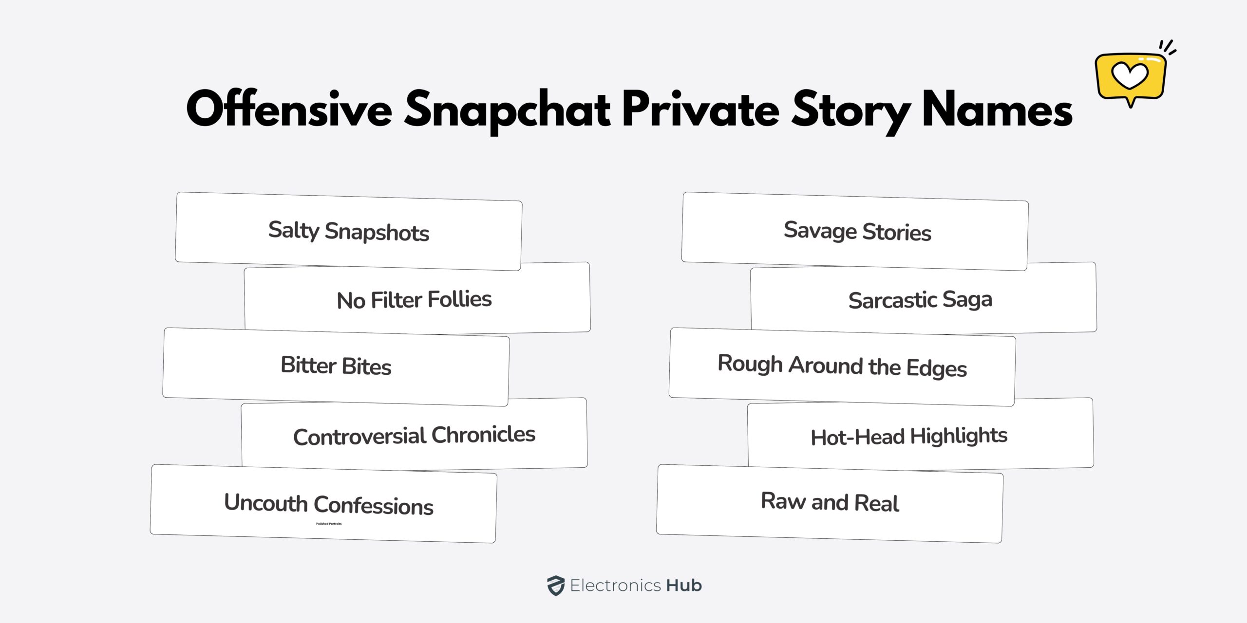 Offensive Snapchat Private Story Names