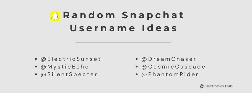 Random Snapchat Usernames