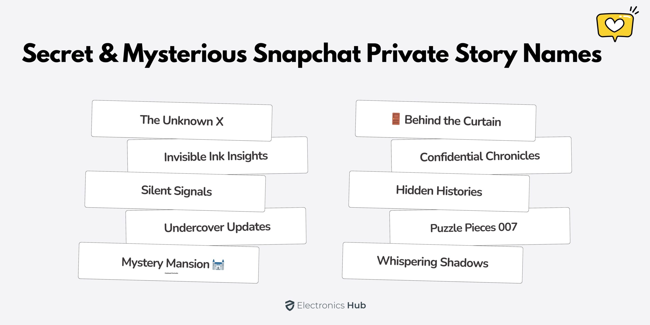 Secret & Mysterious Snapchat Private Story Names