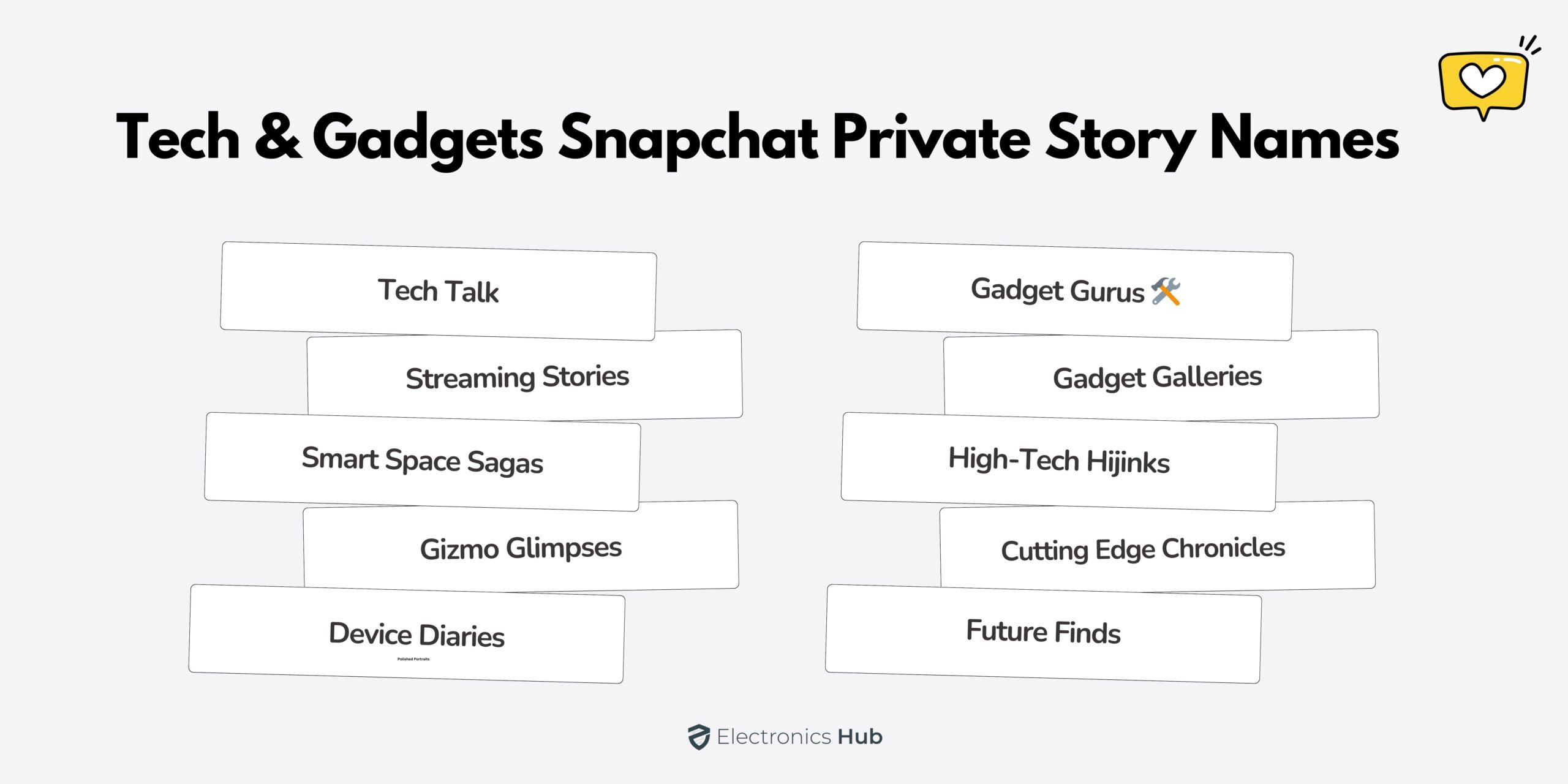 Tech & Gadgets Snapchat Private Story Names