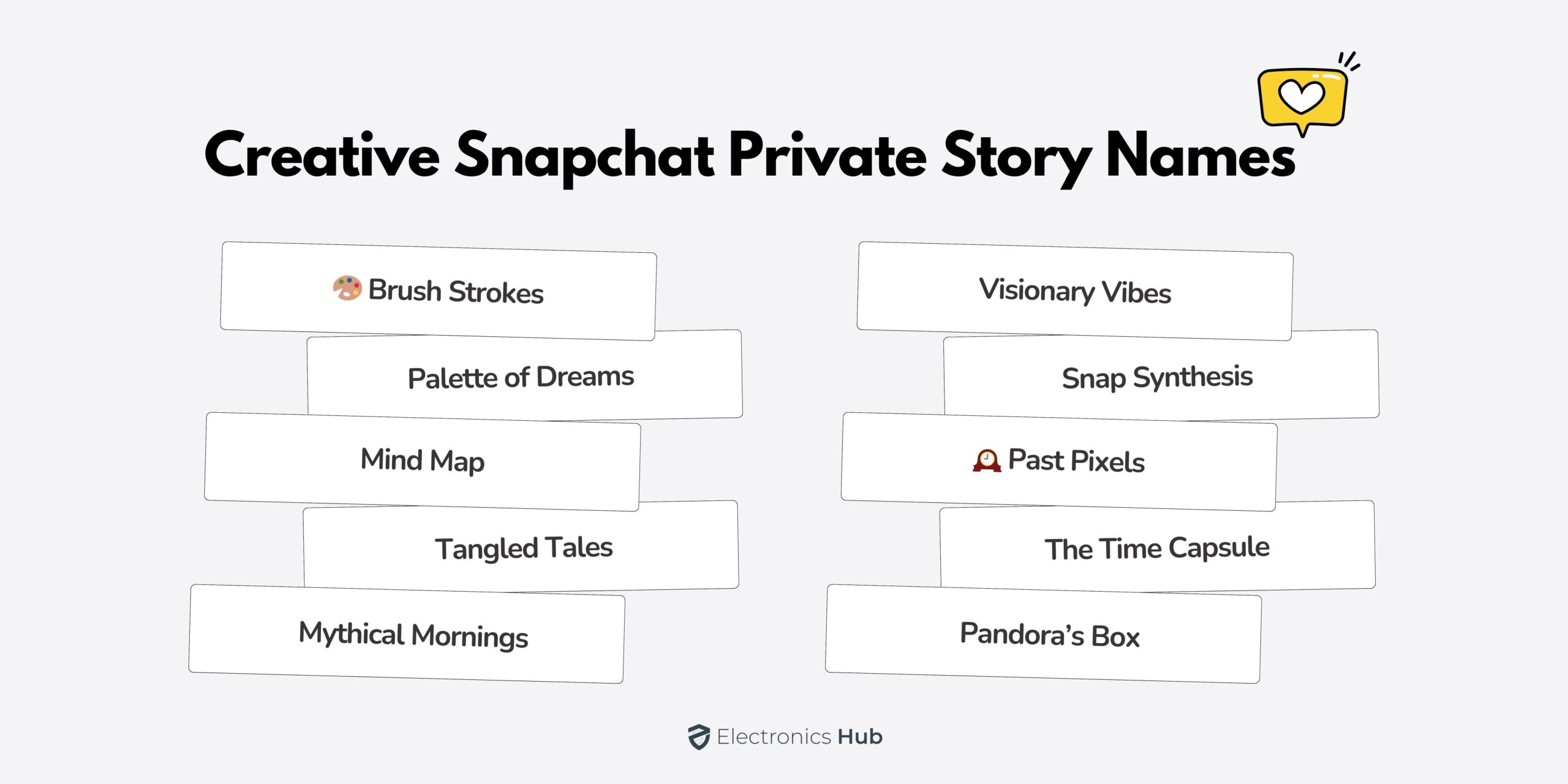 Creative Snapchat Private Story Names