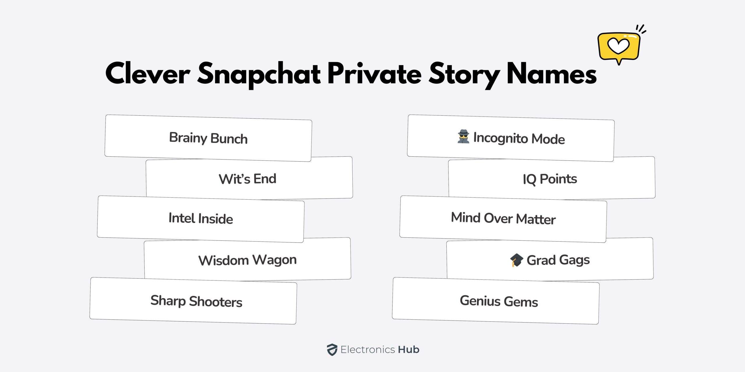 Clever Snapchat Private Story Names