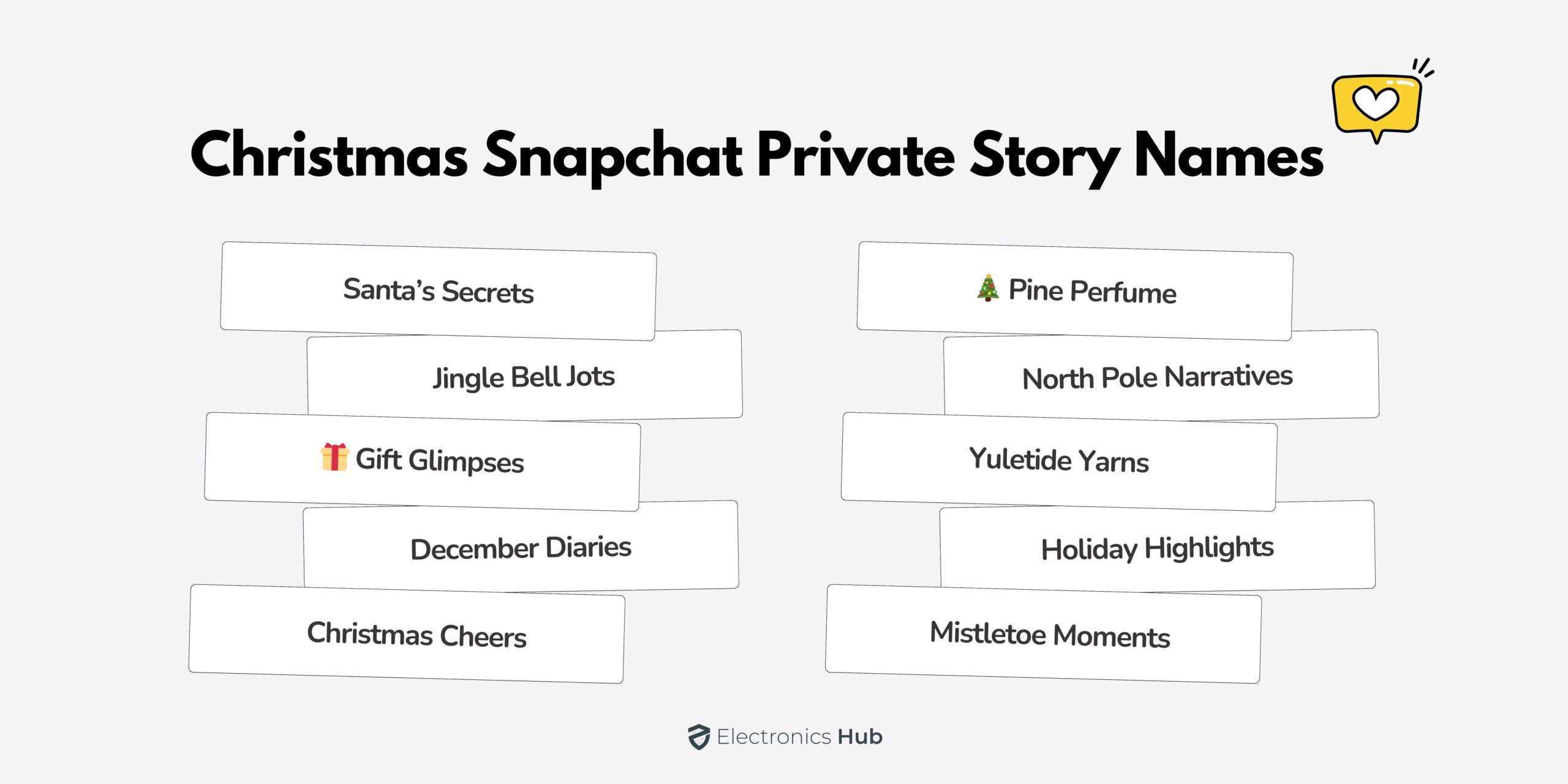 Christmas Snapchat Private Story Names