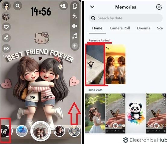 Access Memories-How to save video from Snapchat