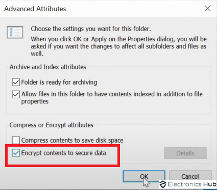 Advanced Attributes -encrypt google drive folder