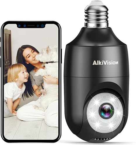 AlkiVision Light Bulb Security Camera