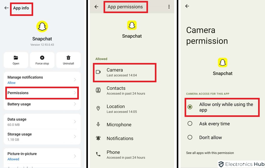 Allow Camera Access On Snapchat - Android (2)