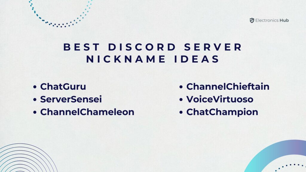 Best Discord Server Nickname Ideas