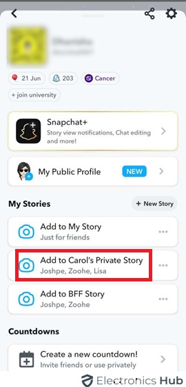 Check the Private Story on My Stories