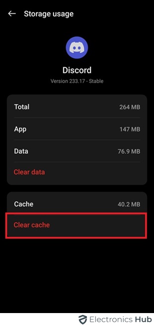 Clear Cache-discord clear cache