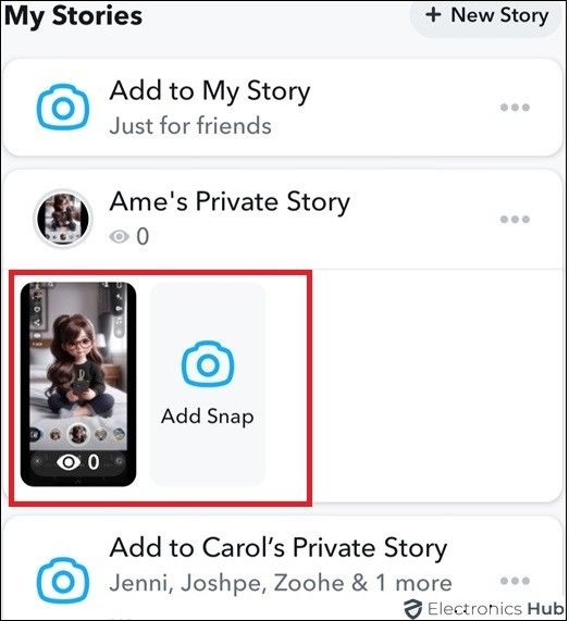 Confirm after deleting Snap-How to delete a Snapchat story