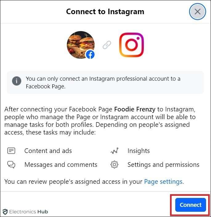 Connect to instagram-connecting facebook with instagram