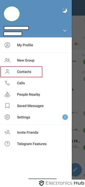 Contacts-delete telegram contacts