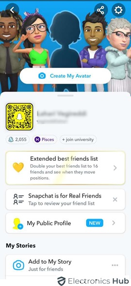 Create Avatar on Snapchat