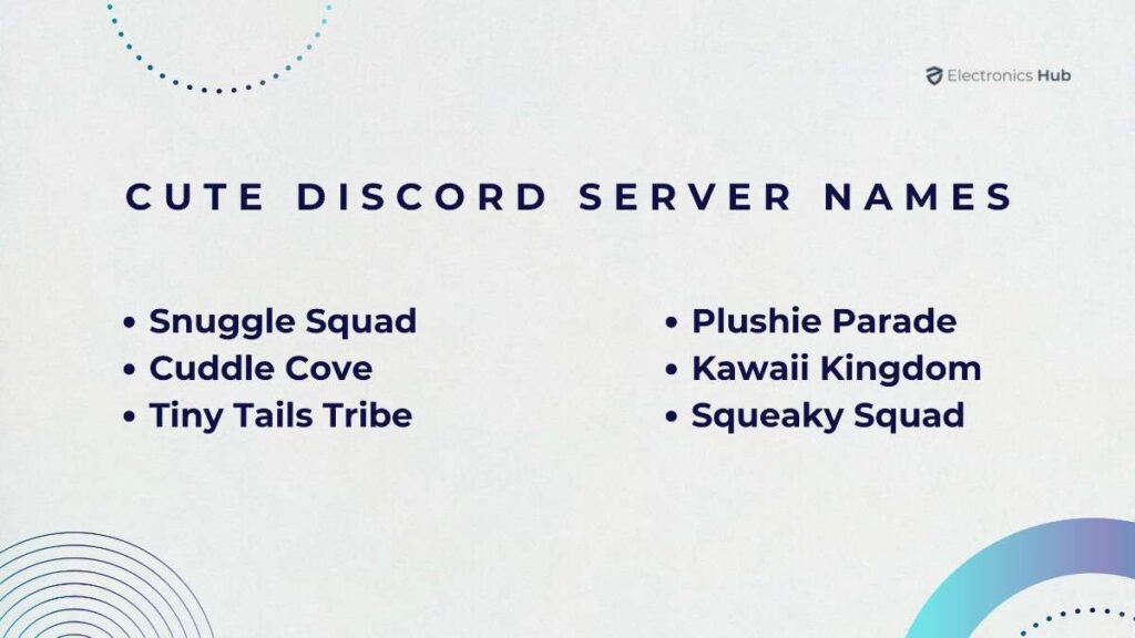 Cute Discord server names