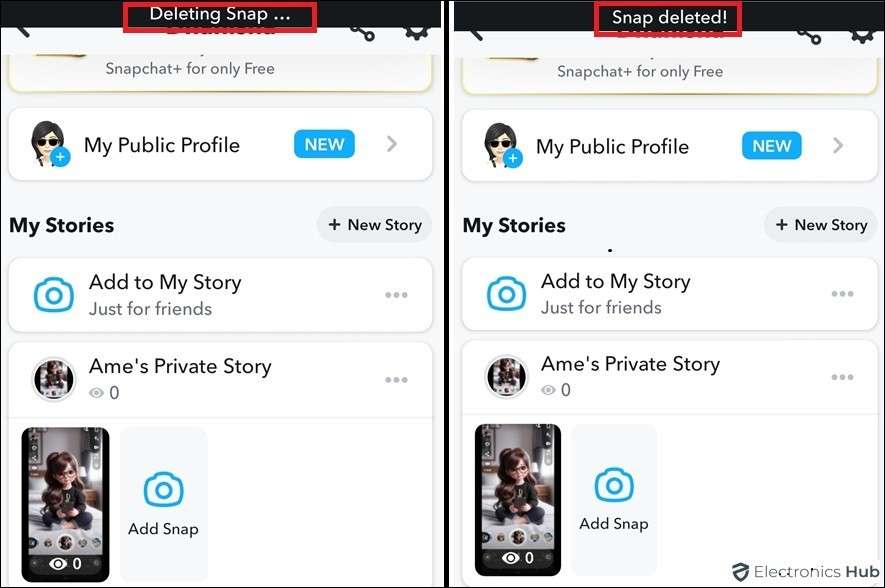 Delete Snaps Story-Snapchat story delete