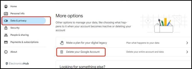 Delete your Google account-youtube accounts deleted